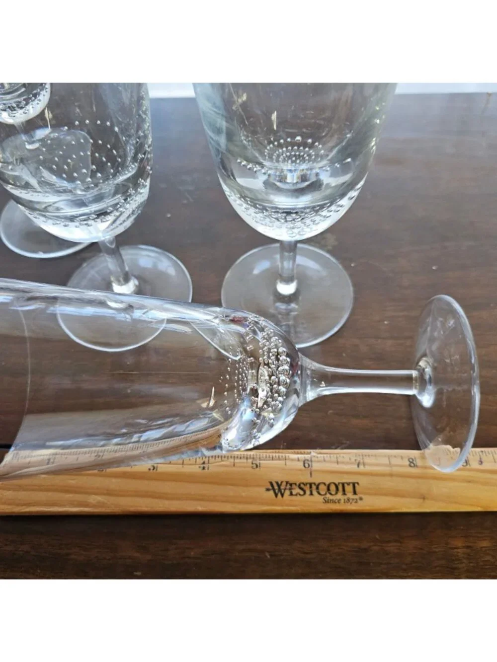 4 Pier 1 Bubbles Water Goblets 8.25